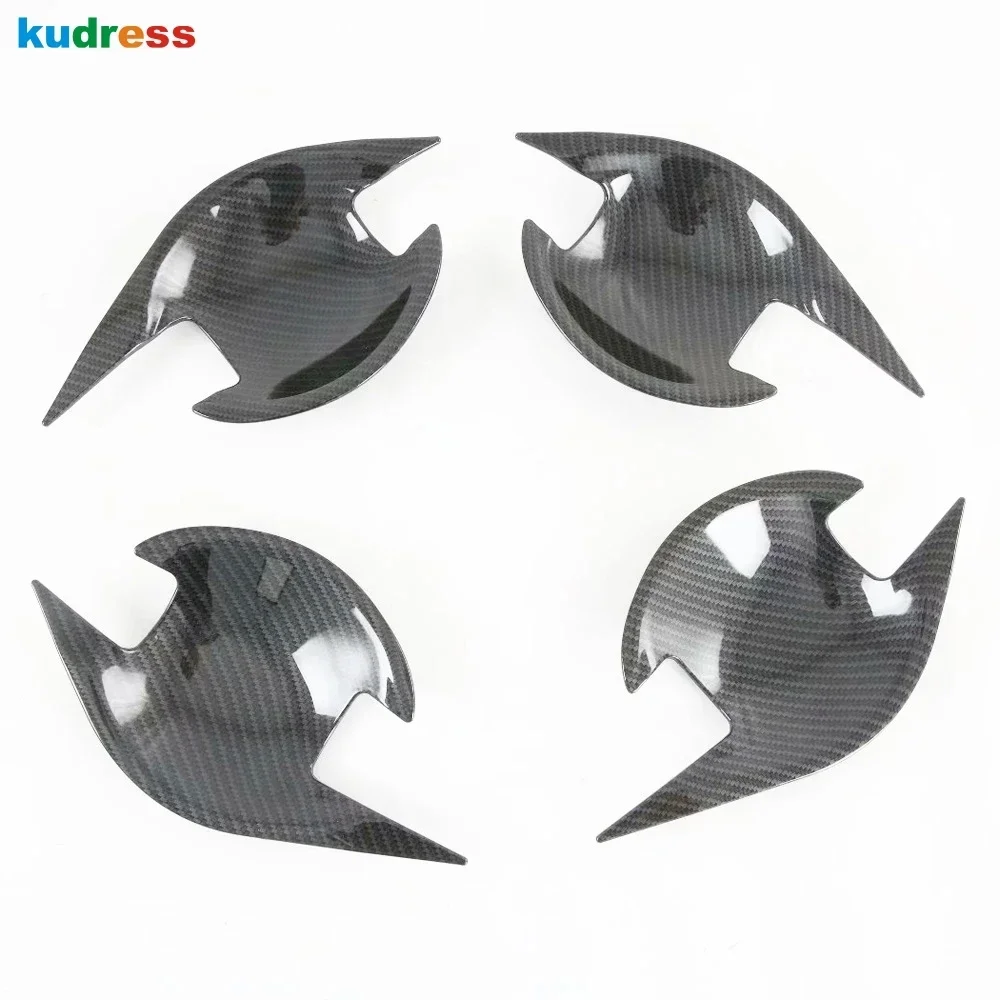 Car Side Door Handle Bowl Cover Trim For Mitsubishi ASX/RVR/Outlander Sport ES 2020 2021 2022 2023 2024 Carbon Fiber Accessories view 3