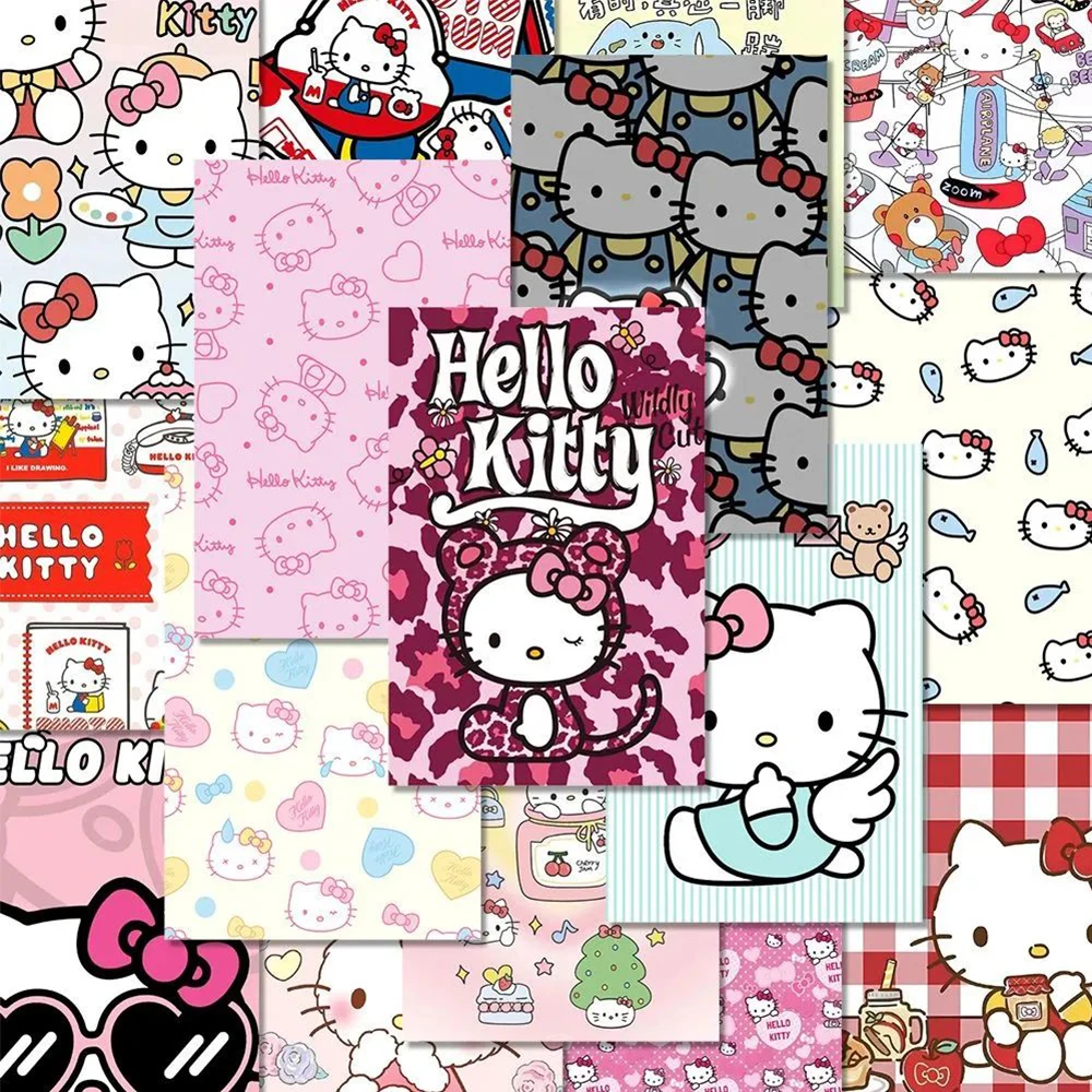 10/30/48pcs Cute Anime Hello Kitty Stickers Kawaii Graffiti Decals Laptop Notebook Phone Suitcase Decoration Sticker Kids Toys