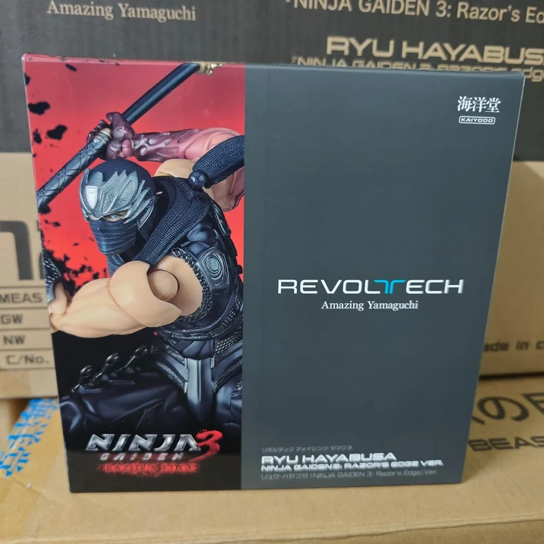 In Stock Original Revoltech AMAZING YAMAGUCHI RYU HAYABUSA NINJA GAIDEN 3: Razor's Edge Ver. Movability Model Toys KAIYODO