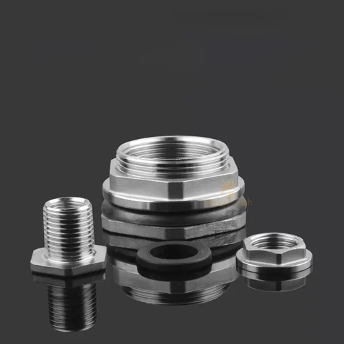 Imagen 2 del producto Junta de tanque de agua de acero inoxidable 304, 1/2 "", 3/4"", 1 "", 1,2"", 1,5 "", 2"", interfaz de tanque de hilo femenino, cubo, junta de drenaje para acuario, 1 ud.