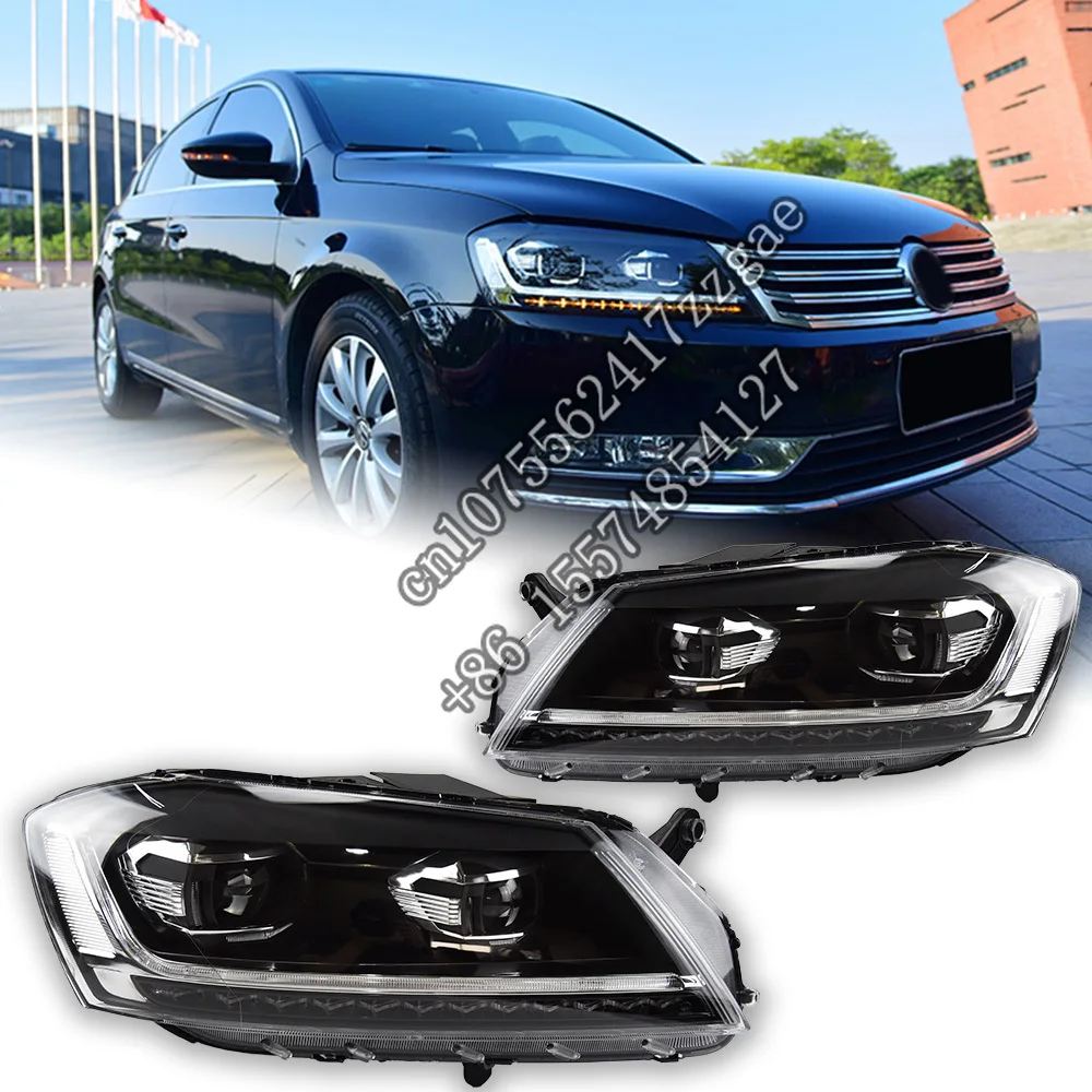 Car Lights for VW Passat B7 Headlight Projector Magotan Dynamic Signal Head Lamp LED Headlights Drl Lens Automotive Accessories