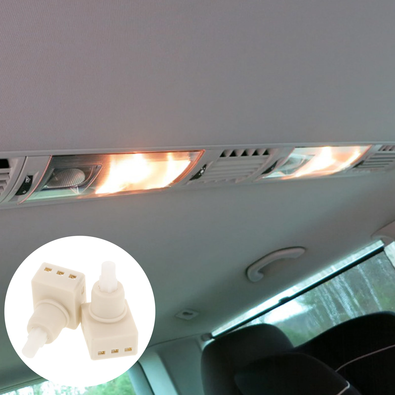 

2pcs Kit Automotive Interior Lamp Replacement For Car Durable Install Compatible For Honda Car Light Replacement