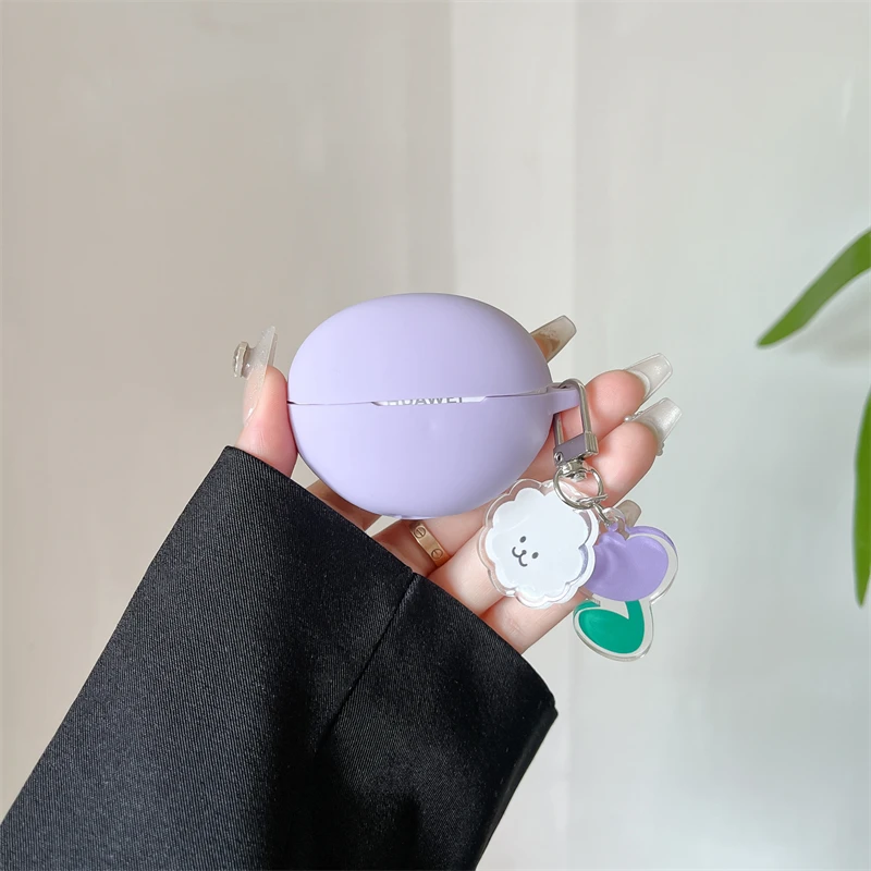 Защитный силиконовый чехол для Huawei FreeClip милые Мультяшные Чехлы Bluetooth наушники портативные наушники