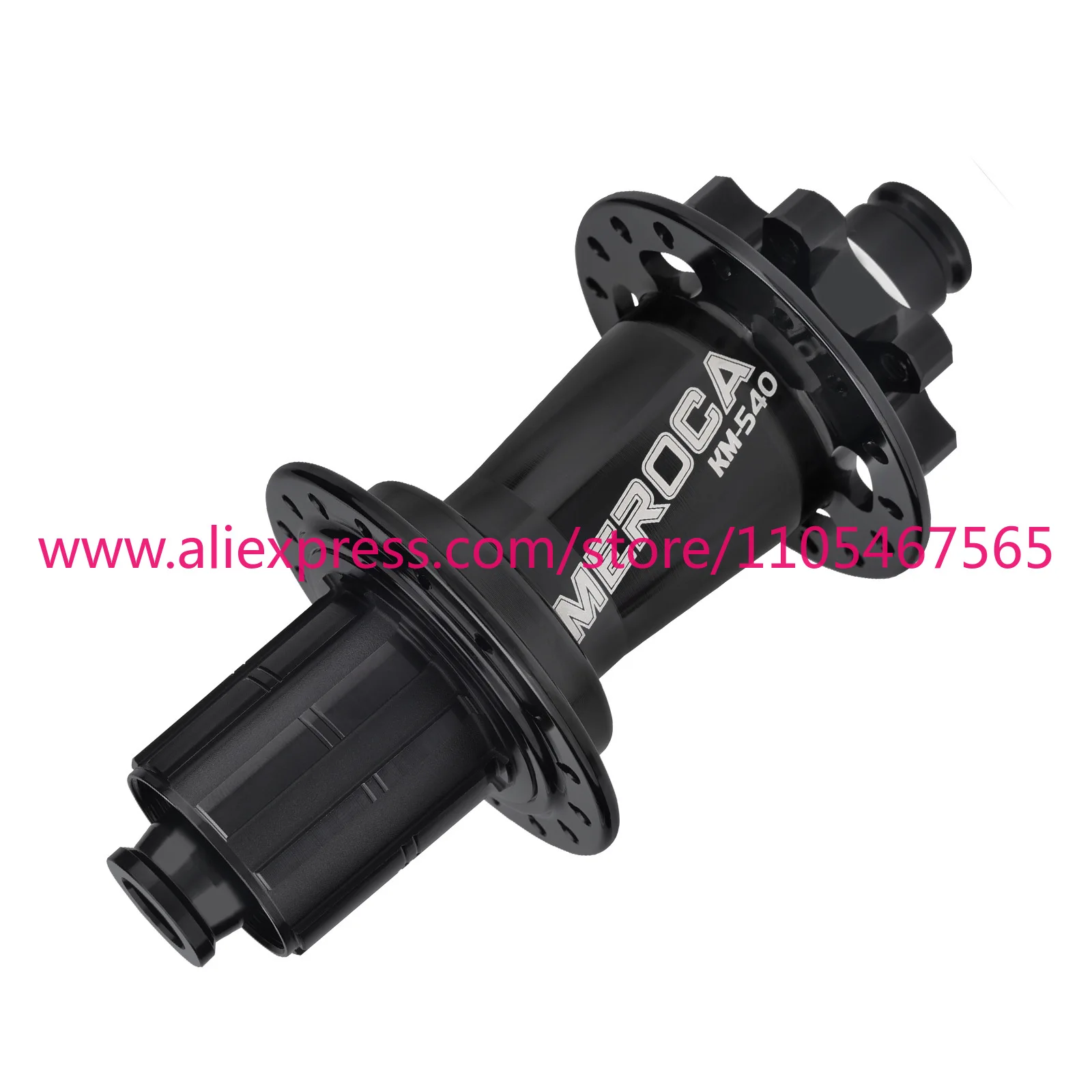 

1PCS Meroca -KM540 After 120 Clicks Aluminum Bike Wheel Hub Quick Release Through Shaft 4 Bearing Disc Brake Six Claw HG/Ms/XD