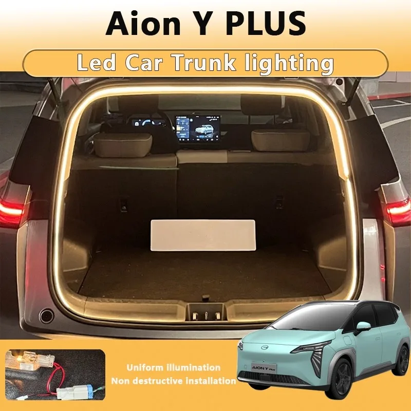 

For Aion series Y PLUS V trunk light modification light Atmosphere lights White warm white Rear Trunk LED Light Bar ﻿