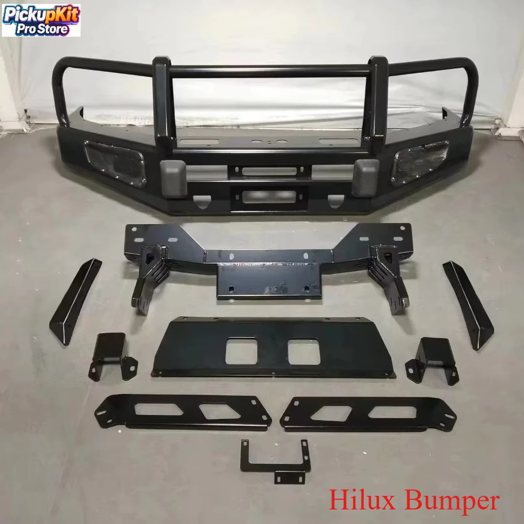 

Factory Price Hilux Bumper 2010-2013 Steel Black Front Bolt-On 4x4 Offroad Pickup