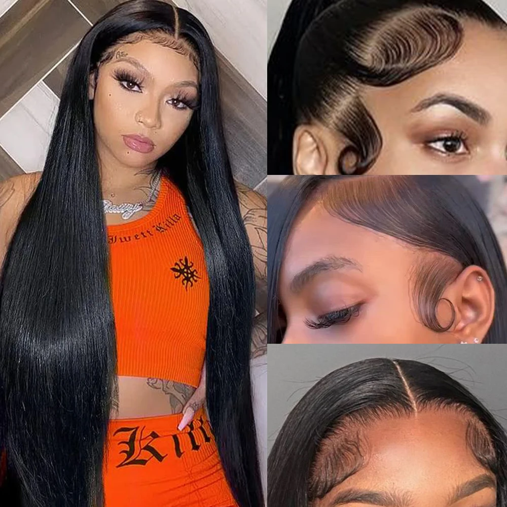 

Alibele Pre Plucked Lace Front Wigs Easy Install Wholesale For Women Straight 13x6 Transparent Lace Frontal Wigs Human Hair Wigs