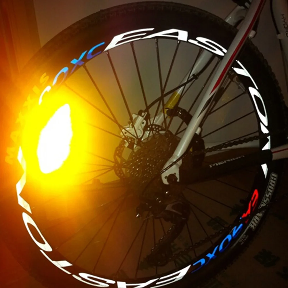 Bike Reflective Stickers Cycling Safety Wheel Rim Stickers Bike Tire Decals Stickers For 26 Inch Or 27.5Inch Wheels Wholesale