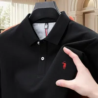 Moda de lujo 2025 Otoño e Invierno nueva Venta caliente cómoda camiseta casual para hombres Paul marca polo bordado top