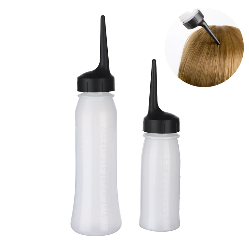 1 قطعة 120 مللي 240 مللي البلاستيك صالون الشعر لون قضيب زجاجات مقياس تصفيف الشعر زجاجات صبغ الشعر اكسسوارات التصميم #1