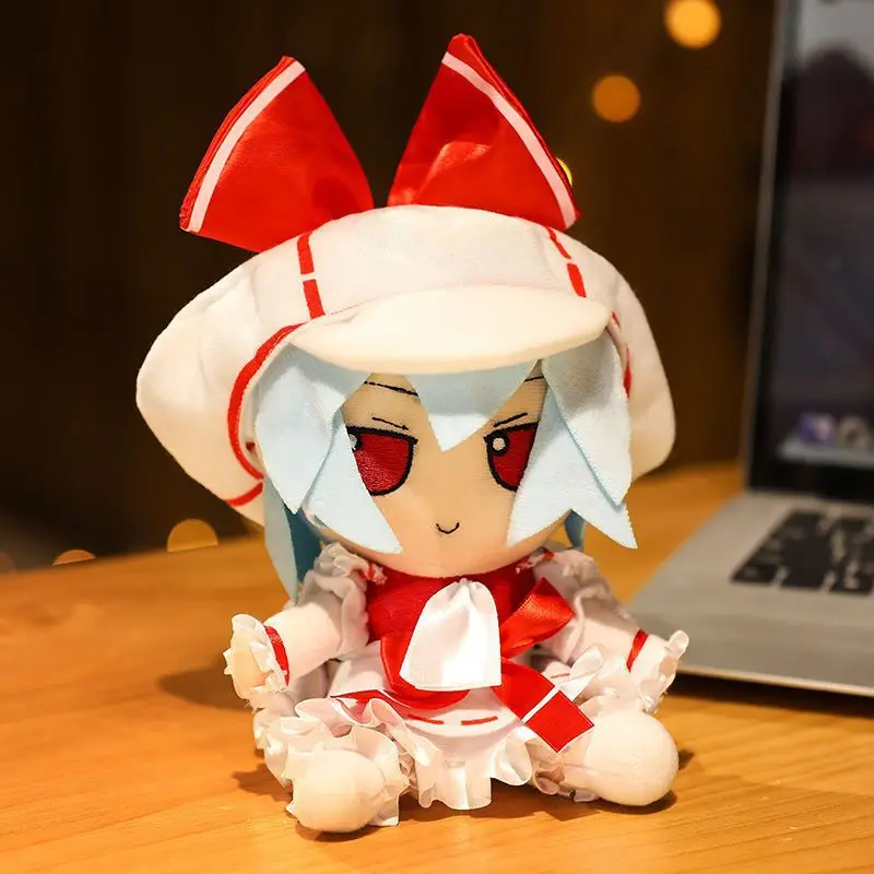 20CM nowy japoński Anime TouHou projekt Hakurei Reimu Kirisame Komeiji Koishi Cosplay pluszowa lalka urocze wypchane prezenty dla lalek siedzących