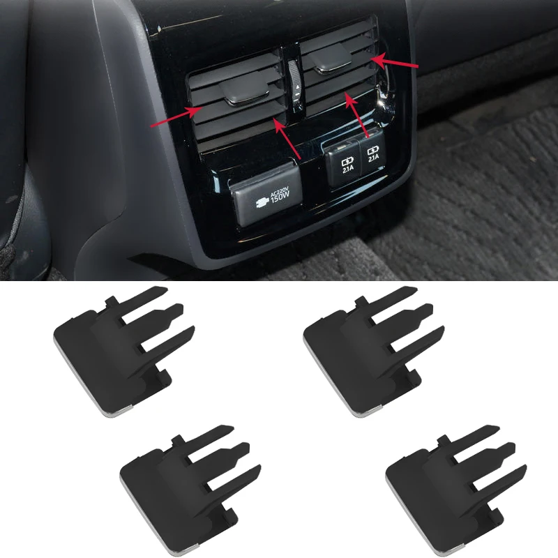 Black Air Vent Louvre Blade Universal Slice Clip Car Air Conditioning Leaf Adjust Clips For Toyota Corolla Car Accessories