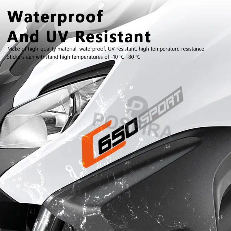 POSFIRA Motorcycle Sticker Waterproof Bike Decal for BMW C 650 C650 Sport Accessories 2016 2017 2018 2019 2020 Motorbike Sticker image 4