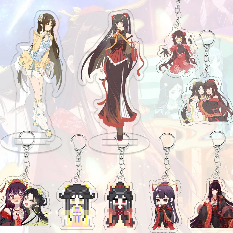 Though I Am An Inept Villainess Acrylic Stand Kou Reirin Shu Keigetsu Anime Desk Decor Pixel Art Bag Charm Model Birthday Gift