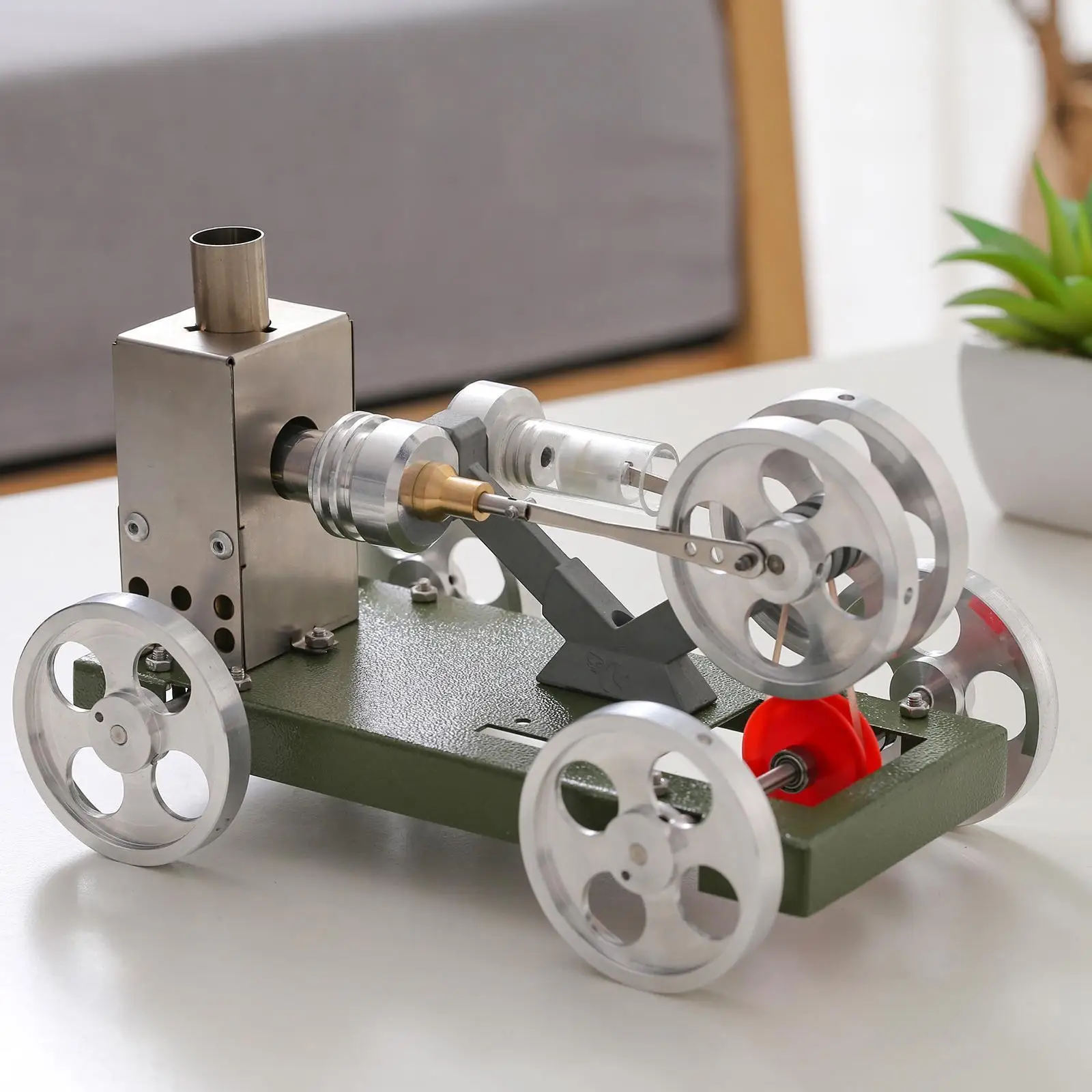 Stirling Engine Motor Steam Heat, Education Model, Stirling Car, gift toys