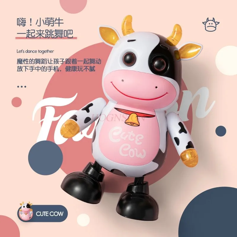 Light Concert Dance Little Cow Electric Little Cute Cow Children's Electric Luminous Toy