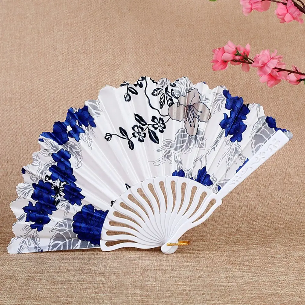 

Chinese Style Hand Held Flower Fan Creative Flower Pattern Fan Art Bamboo Folding Fan Handmade Chinese Dance Fan Gifts