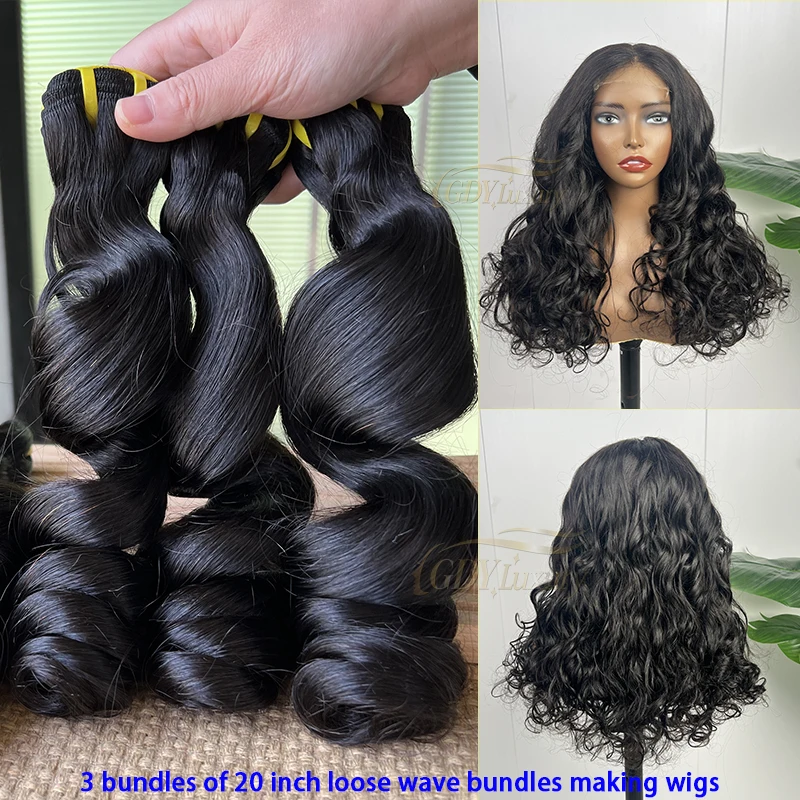 

16A Loose Wave Human Hair Bundles 100% Unprocessed Raw Loose Body Wave Bundles Human Hair Extensions For Women Vietnamese Hair