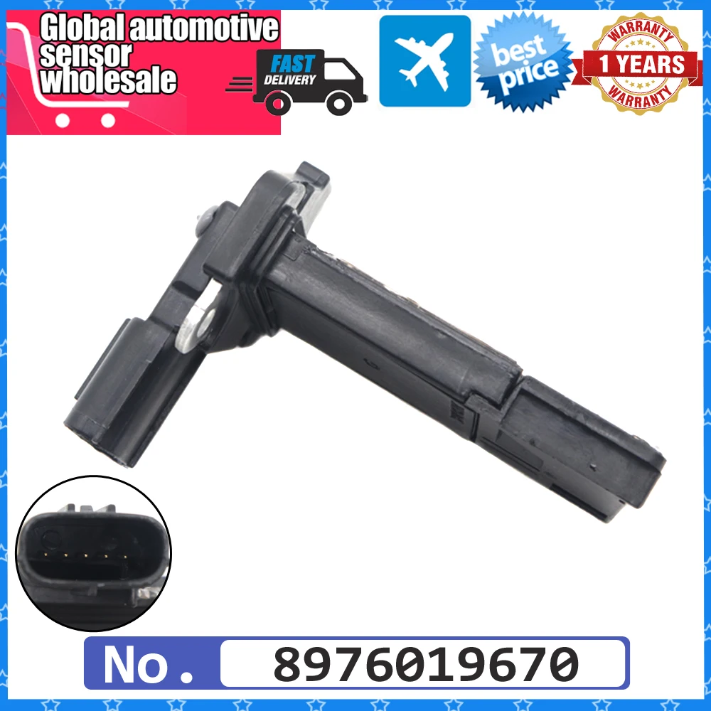 

MAF Sensor 8976019670 For Chevrolet Isuzu D-Max Pickup 2.5 DiTD 3.0 D 4x4 2007-2012 Mass Air Flow Meters Sensor U09005AFS