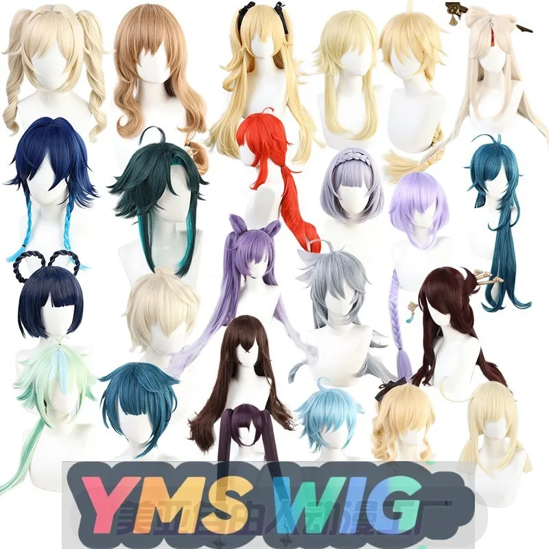 

【YMS WIG】Genshin Impact Cosplay Wig Qin Amber Lisa Kaeya Diluc Venti Mona Kuki Shiba Inu In Stock