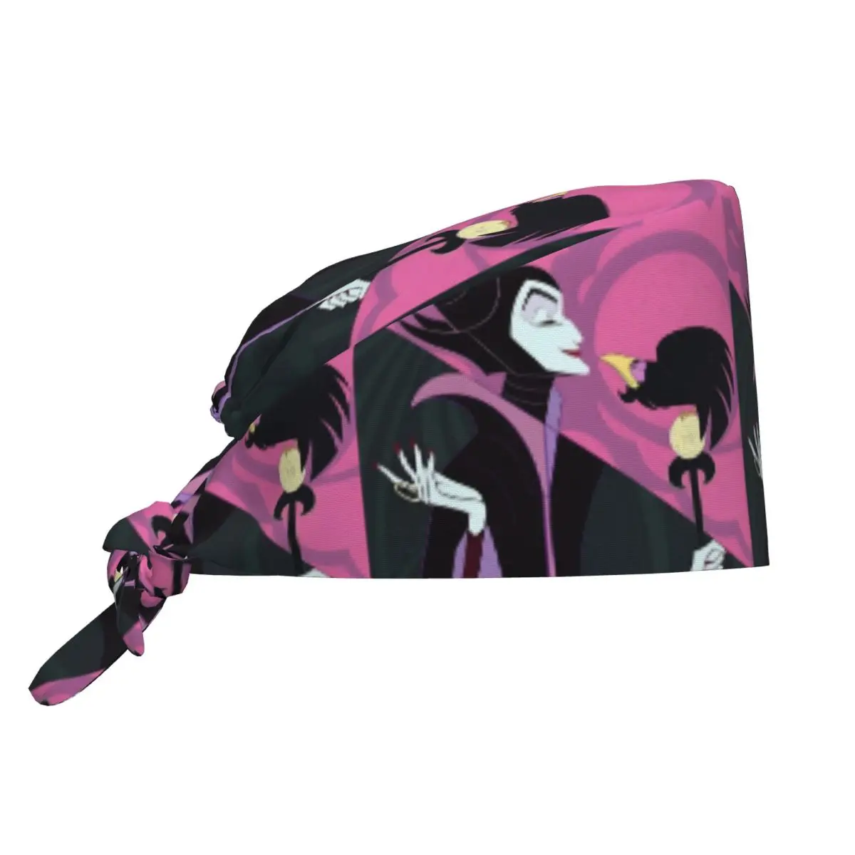 Custom Villains Maleficent Working Cap Surgical Hats Women Men Cartoon Operating Room Cap Operator Hats Lab Works Hat