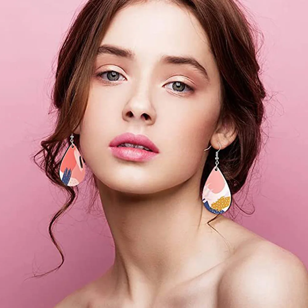 

Blank Earrings Double Side Heat Transfer for DIY Jewelry Making Supplies Earring Blanks Manual Earrings Materials Gifts