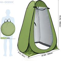 Portable Outdoor Camping Shower Tent Changing Dressing Room Toilet For Beach With Carrying Bag Privacy Tent & Shower Bag