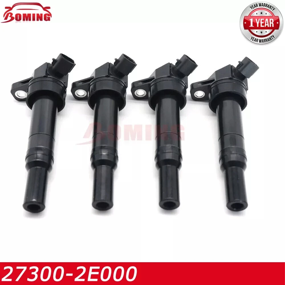 27300-2E000 4PCS Car Ignition Coil For Hyundai Elantra TUCSON For Kia Forte Soul 2011-2016 1.8L 2.0L 273002E000 27300 2E000