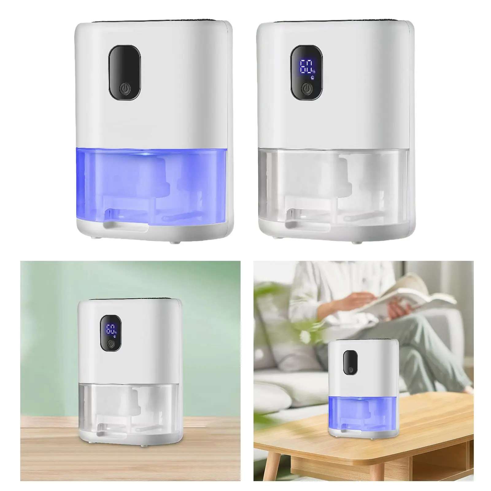 

Mini Dehumidifier Portable Compact Auto Shut Off Quiet Bedroom Bathroom Dehumidifier for Kitchen Laundry Wardrobe Bedroom Office