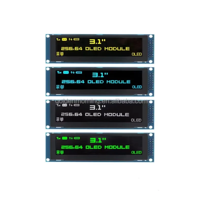 2025 رائجة البيع صغيرة الحجم I2C GME25664-52 SSD1322 256x64 مايكرو 3.12 بوصة OLED وحدة عرض