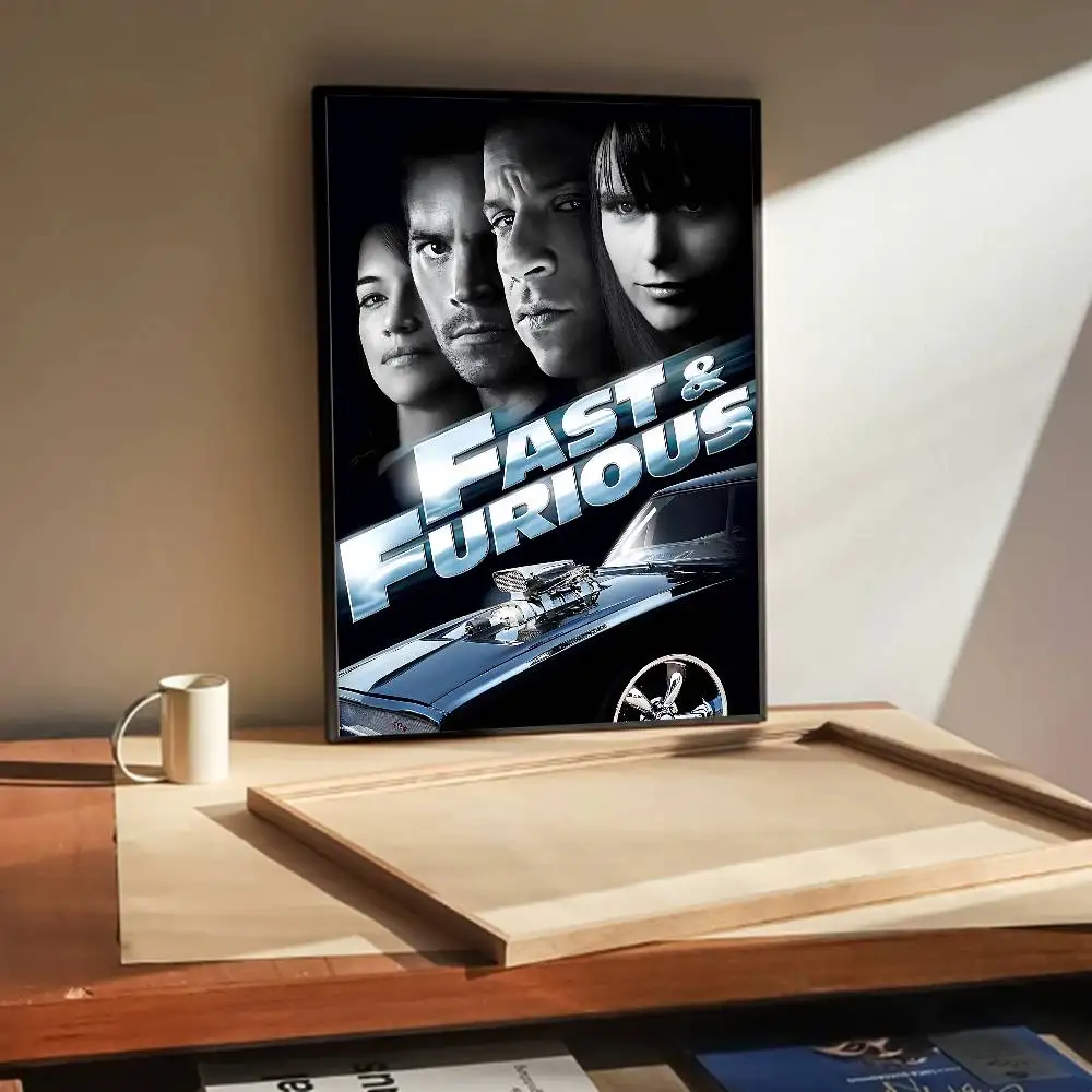 Cool F-Fast And Furious-s Posters Living Room Bar Cafe Quality Canvas Vintage Style Comics Painting Art Home Wall Decor Picture