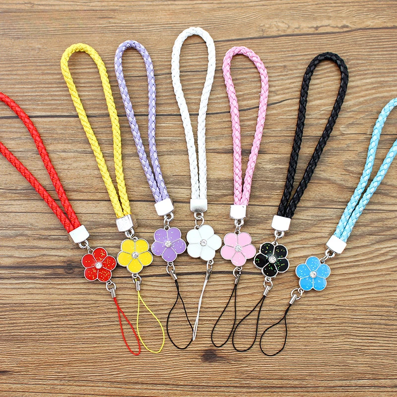 Phone Charm Strap Multicolor Phone Charm String Short Braid Mobile Phone Straps for Camera Anti-Lost Lanyard Gift Keychain Strap