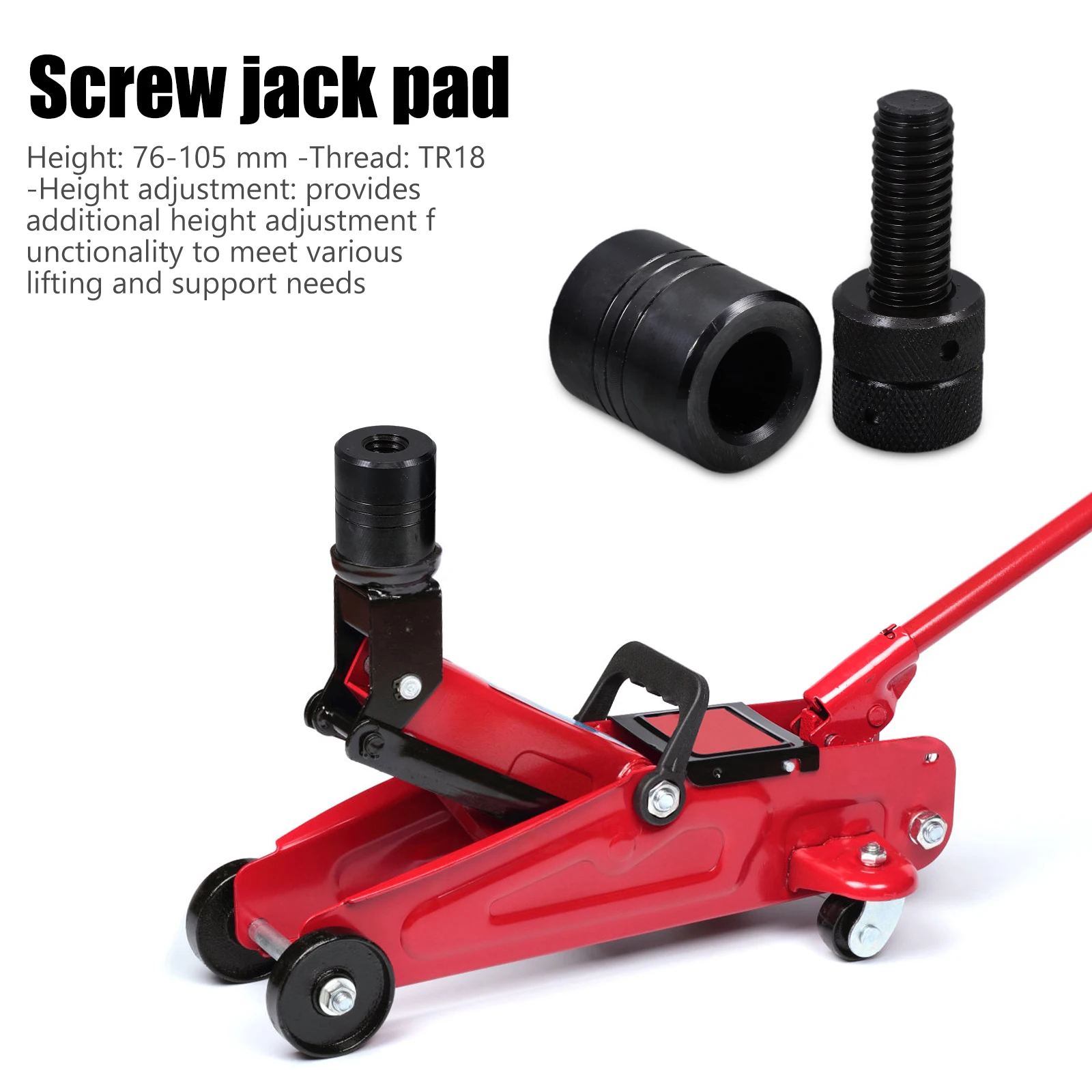 Bloques de elevación de bloque Jack ajustables, tornillos niveladores, almohadillas elevadoras, placas negras, soporte de trabajo resistente, soporte de maquinista