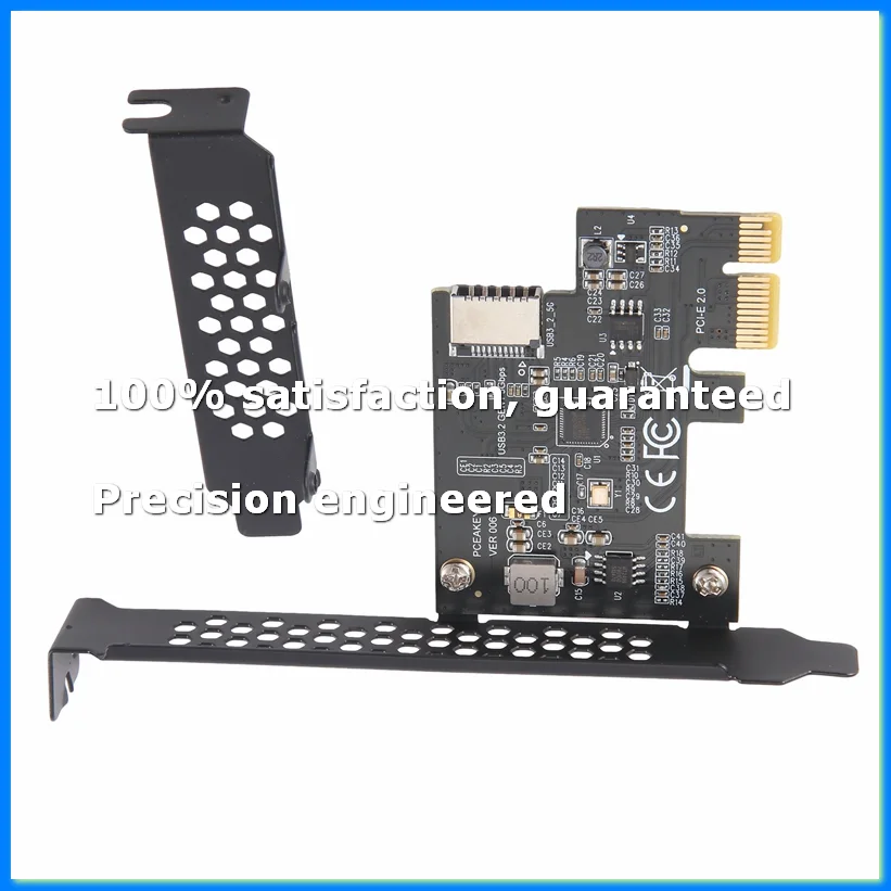 PCI-E 1X to USB 3.2 GEN1 5Gbps Type-E A-Key Expansion Card,Front Panel Type-C Interface for Desktop PC(ASM1042A)-A69M