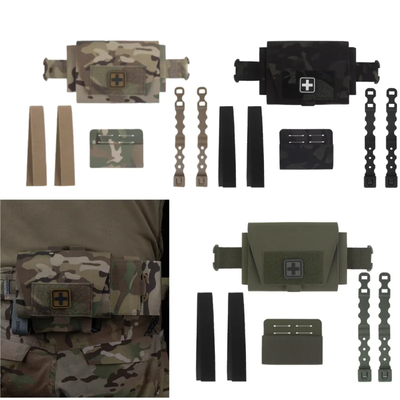 Tactical small and agile first aid kit M system mounted split design for easy access to hunting accessories kit