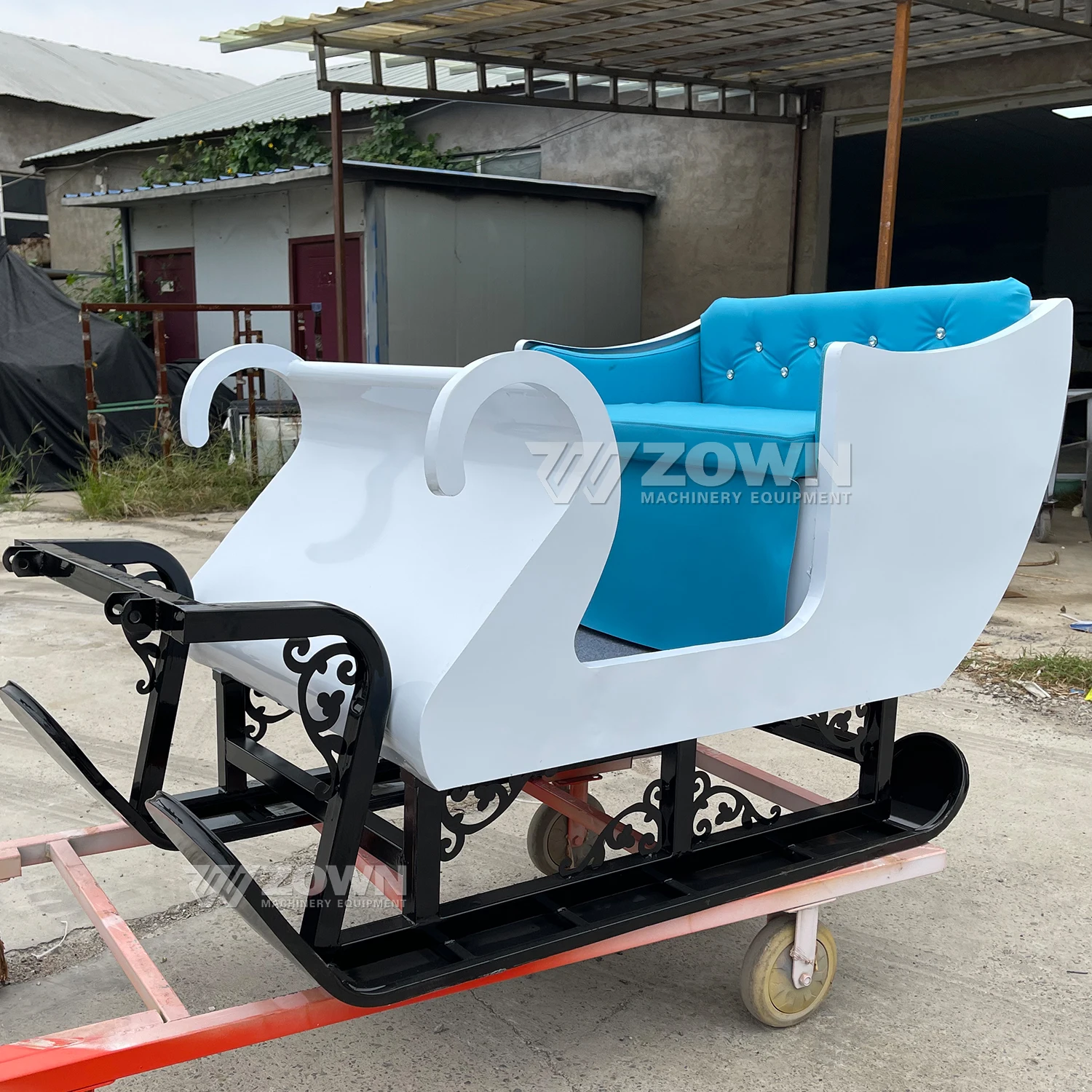 Affordable Manufacturer High Performance Christmas Snowmobile Special Transportation Pony Horse Carriage Snowmobile