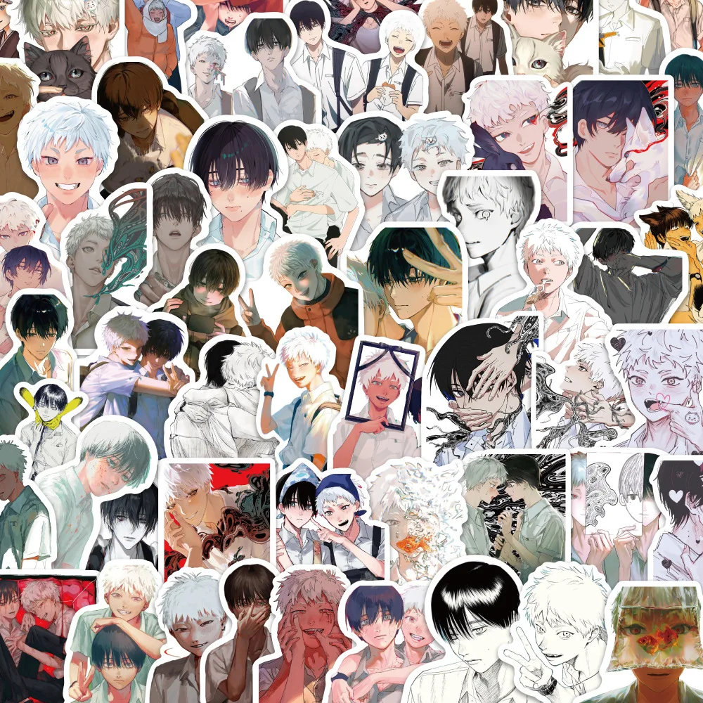 

60PCS The Summer Hikaru Died Anime Graffiti Stickers Personalized Cool Creative DIY Decorative Skateboard Motorcycle Helmet