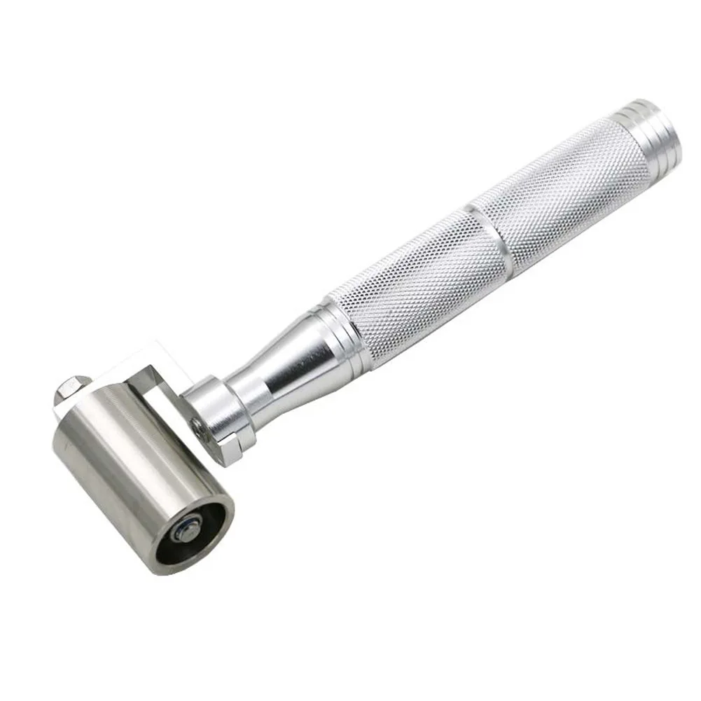 Stainless Steel Handle Wallpaper Roller with Two Way Carbon Steel Bearing Seam Flat Roller Paint Tool