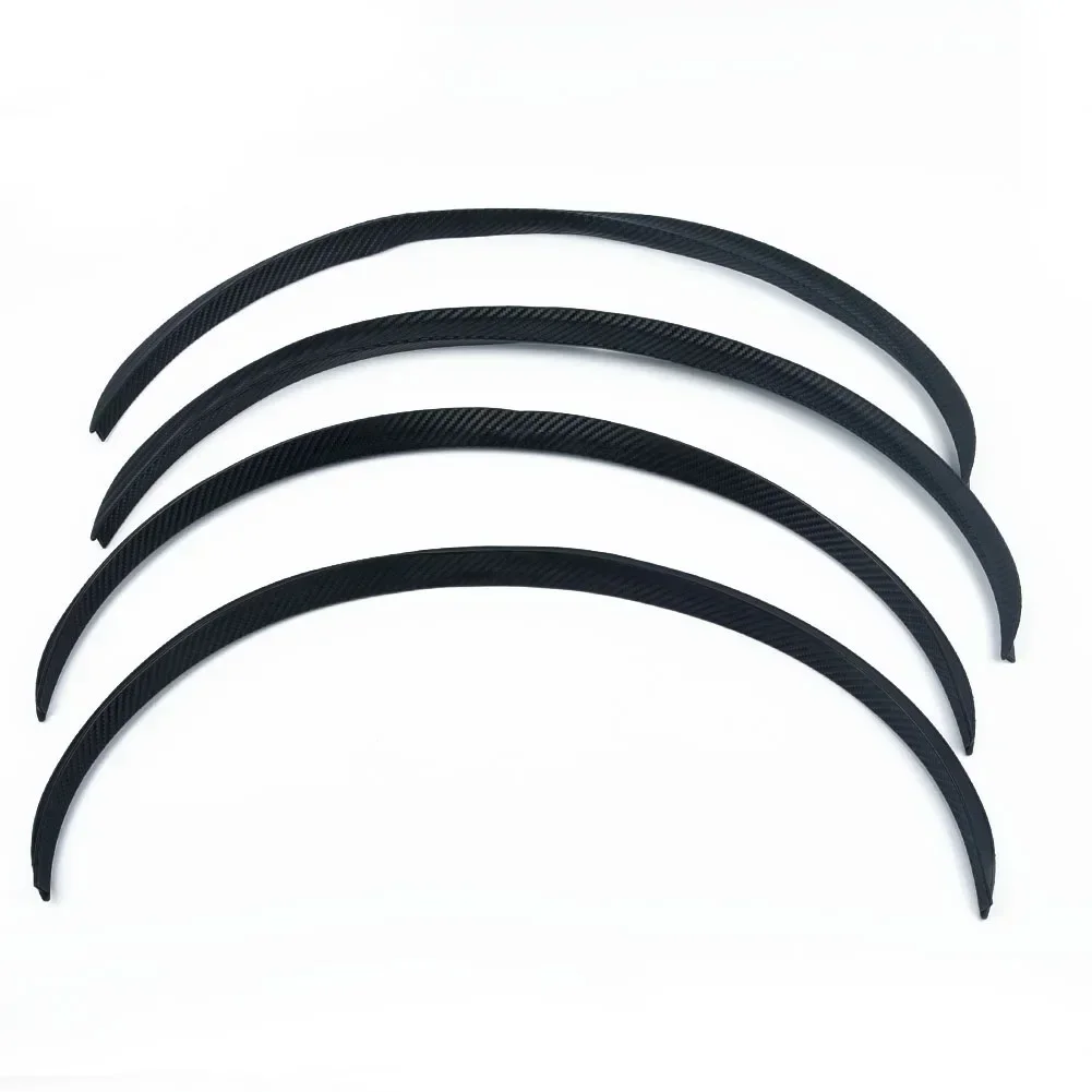 Fender Flare Protector Car Wheel Eyebrow Arch Trim Lips Strip 4PCS 73cmx2.5cm External Parts Styling Mouldings