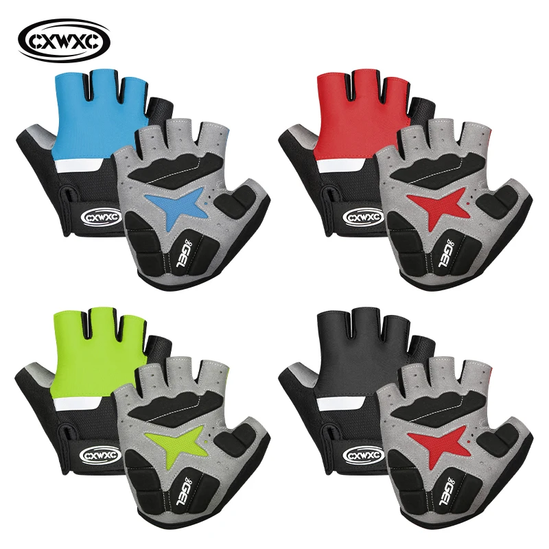 Giyo Breaking Wind-Guantes de medio dedo para Ciclismo, manoplas antideslizantes para bicicleta de carreras y carretera, MTB