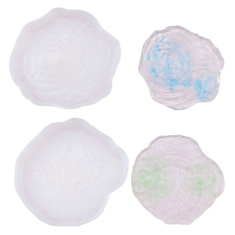 N7YF Silicone Crafting Mold Plate Moulds Jewelry Making Tool Artistic Tray Molds