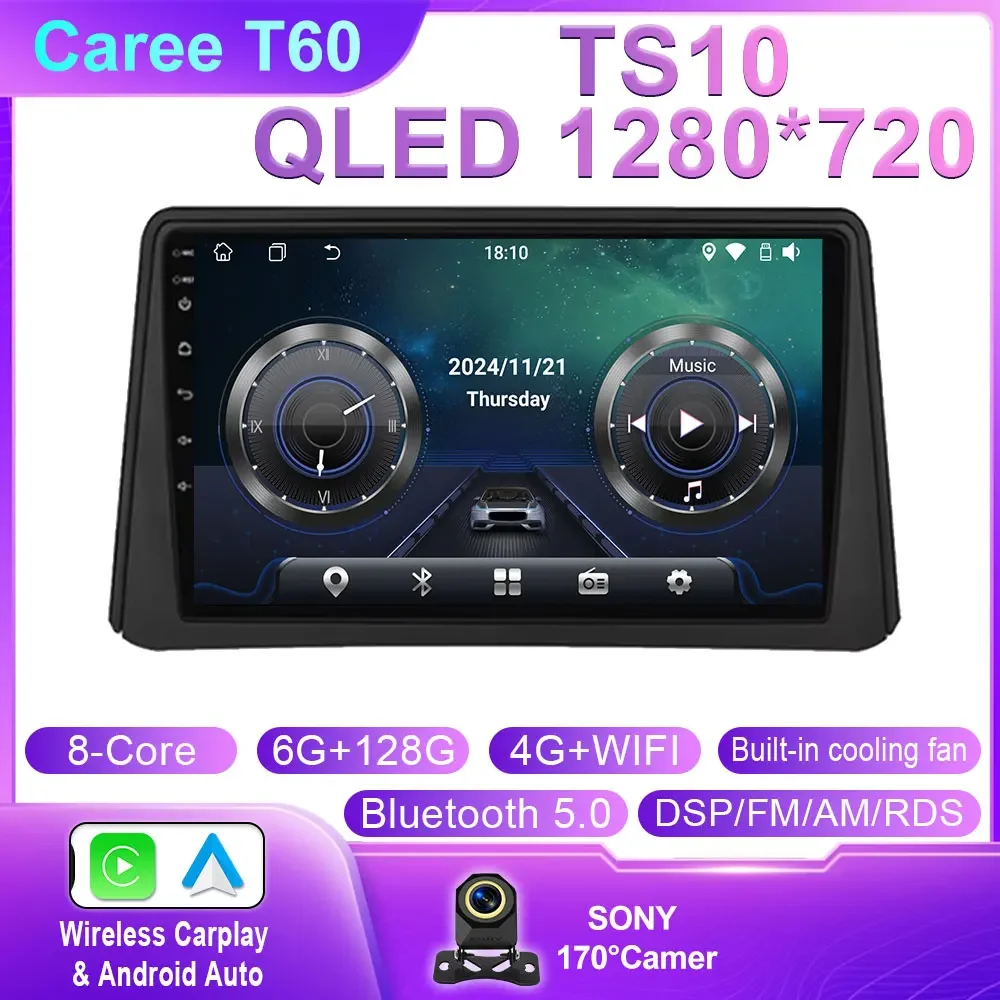 Android Auto Voor Opel Vauxhall Mokka 2012-2016 Voor Buick Encore 2013-2019 Auto Radio Multimedia Speler camera Navigatie WIFI - afbeelding 1