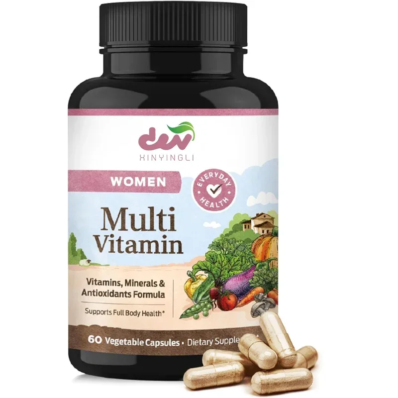 

Essential Complex Vitamins & Mineral Supplements Vegetarian Capsules for Health And Energy 60 Count