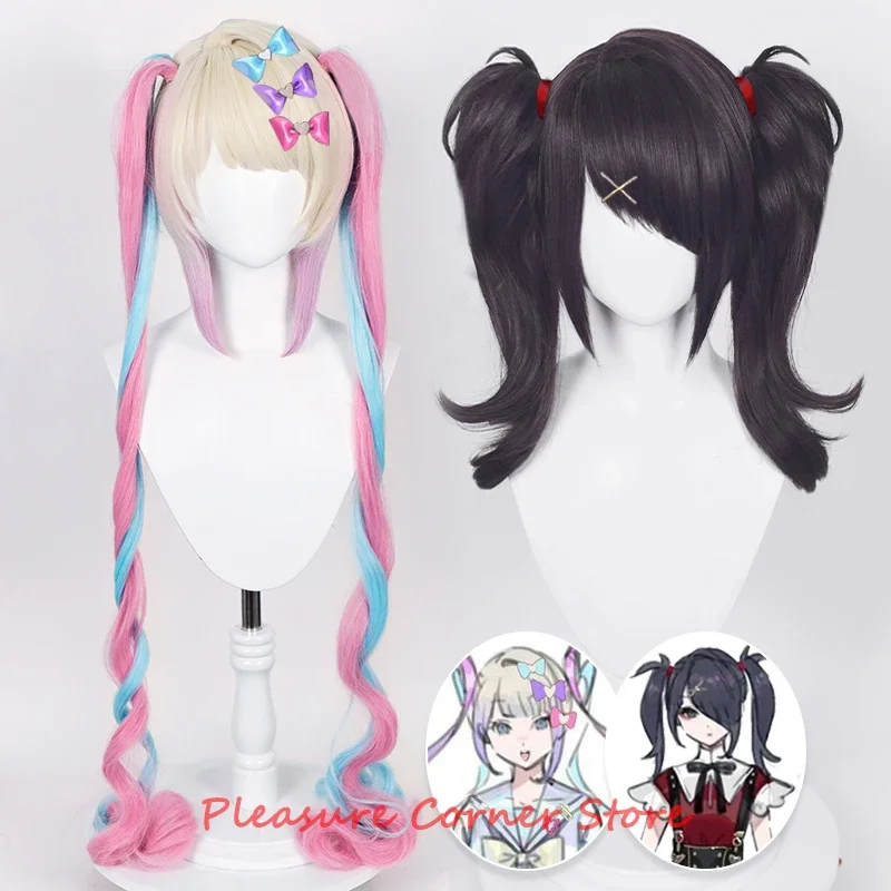 2025 New NEEDY GIRL OVERDOSE Pre Styled KAngel Wig OMG Kawaii Angel Ame Cosplay Heat Resistant Colorful Ponytail AA