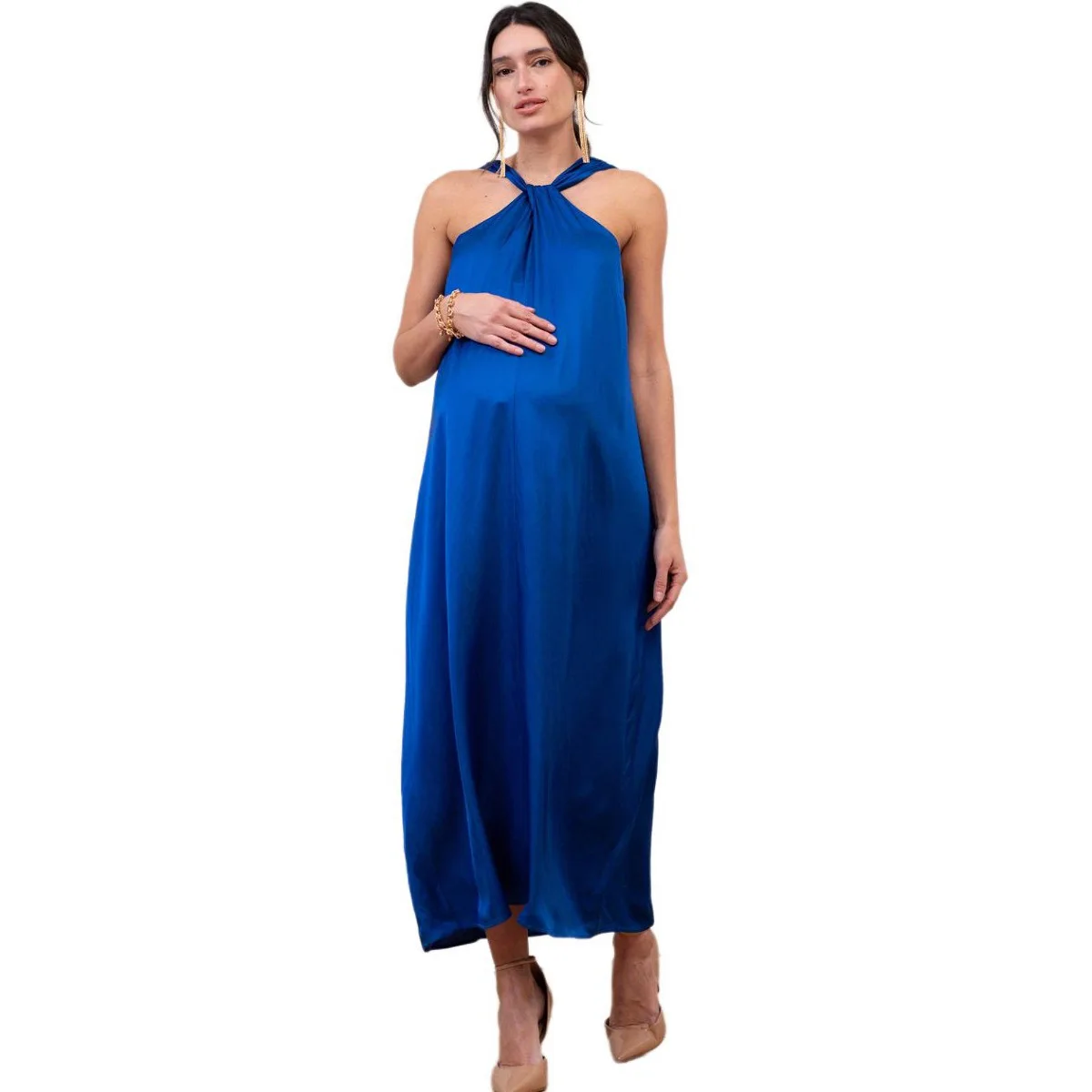 Maternity Dresses Photoshoot Dress for Pregnant Women Pregnancy Clothes Double-sided Design Wear Maternity A-line Dress Clothing