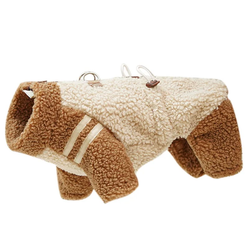 Chic Back Closure Dog Jacket, Stylish Dog Coat For Winter, Warm Zip Up Puppy Dog Clothes, Fashionable Outdoor Apparel_voghion.com