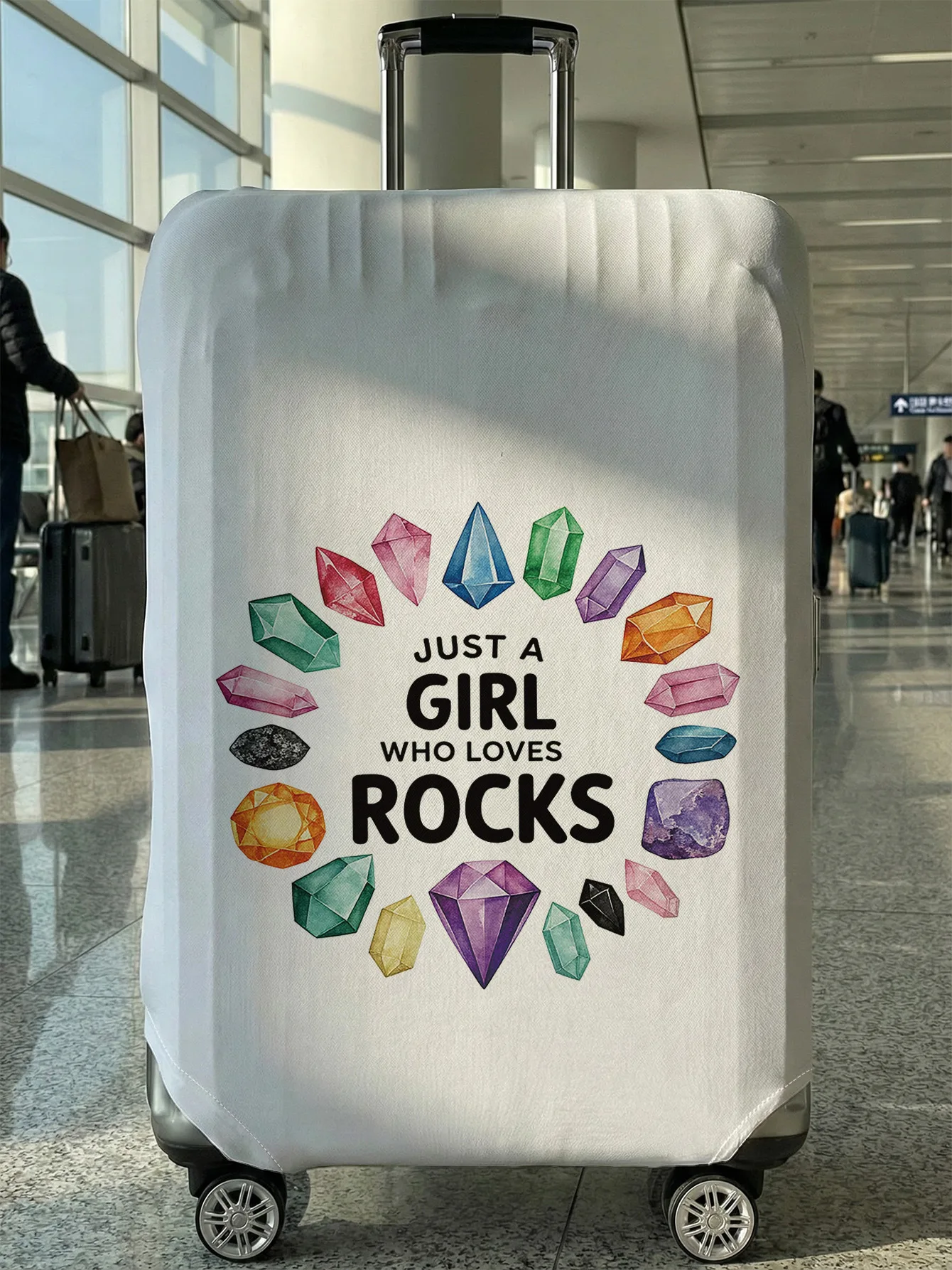 

Красочный защитный чехол для багажа с цветными камнями, подходит для чемоданов 18-32 дюймов, чехлы для ручек чемоданов, дорожные аксессуары.