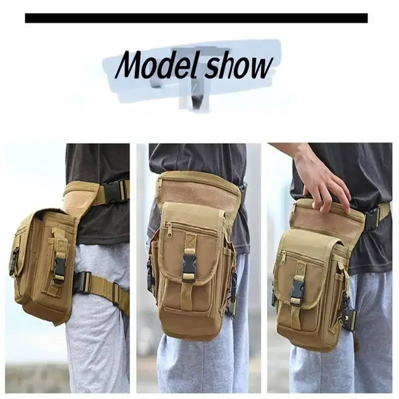 Popular Waterproof Leg Bag Hip Drop Belt Waist Fanny Pack Oxford Cloth Hiking Camping Outdoor Sports