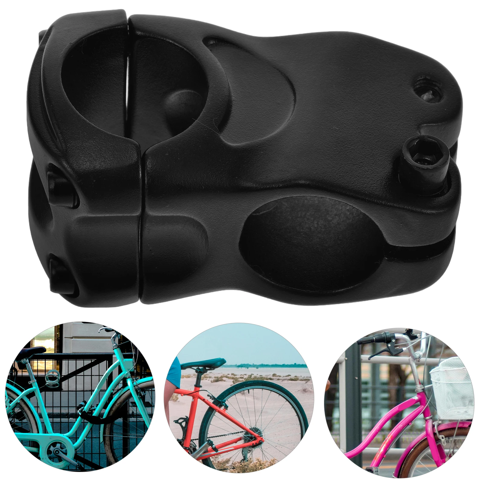 

Mountain Bike Stem 35x31.8x28.6 Short Risers Adjustable Aluminum Alloy H Stem Riser Bike Fork Suspension Durability