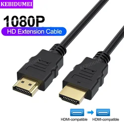 1080P HDMI Extension Cable HDMI-Compatible Adapter Male to Male HDMI 1.4 Extender Cable for PC TV Box PS4 3 Laptop Projector